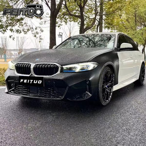 Kit carrosserie FEITUO pour <span class=keywords><strong>BMW</strong></span> Série 3 F30/F35, style <span class=keywords><strong>M</strong></span>-Tech G20 modifié, pare-chocs avant, calandre, capot, phare, garde-boue - Product Image 3