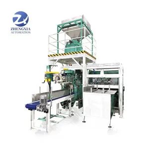 Zhengxia entièrement automatique 25kg 50kg pesant l'engrais grain sucre MSG machine d'emballage d'emballage en plastique