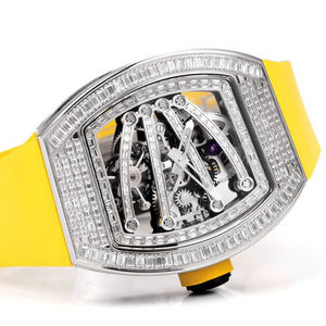 Reloj de Lujo con Diamantes, Ultraligero, de Fibra de Carbono, con Movimiento Tourbillon, Símbolo de Estatus, Ideal para un Estilo Hip Hop - Product Image 3