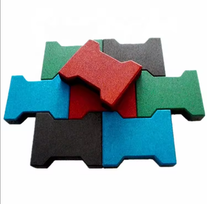 Độ tin cậy cao ngoài trời lồng vào nhau cao su pavers gạch con chó xương sàn gạch - Product Image 5