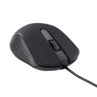 Mouse komputer warna hitam, Mouse optik 3 tombol, Mouse Gaming dengan kabel USB untuk PC, Laptop, Notebook