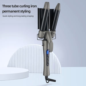 Rizador de Pelo Profesional de <span class=keywords><strong>3</strong></span> Barras 2025: Crea Rizos Ondulados con Estilo Inteligente y Cuidado Cerámico Avanzado para Resultados de Salón. - Product Image 2