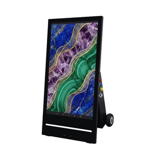 Wasserdichter Outdoor-Touchscreen-Bodenständer Digitale Beschilderung Sonnenlichtlesbarer Bildschirm Kabellose Batterie Einzelhandel Bildung - Product Image 1