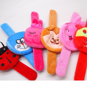 Cartone animato per bambini polsino peluche simpatico animale forma di frutta anello da polso borsa portafoglio peluche per bambini Mini portamonete - Product Image 2