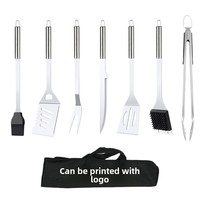 Ensemble de barbecue d'extérieur haut de gamme personnalisé, accessoires de cuisson, kit d'outils de barbecue portable avec sac Oxford