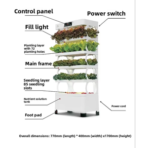 Máquina de Cultivo de Vegetales en Interiores para Uso Doméstico con Cultivo sin Tierra, Caja de Cultivo Compacta, Diseño Minimalista de Plástico - Product Image 2