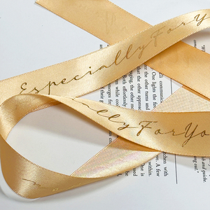 1 "tùy chỉnh in thân thiện với môi satin <span class=keywords><strong>Ribbon</strong></span> 100 sân/cuộn Quà Tặng scrapbooking gói Bowknot tự làm bao bì đám cưới giáng sinh - Product Image 4