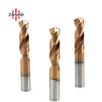 ZANHO HRC55 HRC60 Vollhartmetall-Spiralbohrer mit Geradem Schaft für Holzbearbeitung Metallbearbeitung CNC-Bearbeitung