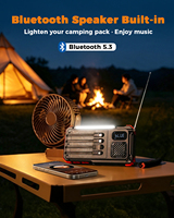 Nuevo Banco de Energía Solar con Radio FM/AM, 20000mAh, Carga Rápida PD 20W, Manivela, Luz de Camping, SOS para Emergencias al Aire Libre