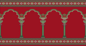 Hồi giáo nhà thờ Hồi giáo in ấn WILTON cầu nguyện Mat Thảm nhà máy tùy chỉnh tường để tường chất lượng cao cầu nguyện thảm - Product Image 6