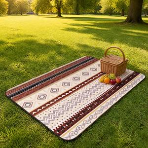 Waterproof Foldable <b>Outdoor</b> Beach Blanket Portable Large Composite Material <b>Mat</b> for Camping Park Picnic Travel Family Activities - Product Image 3