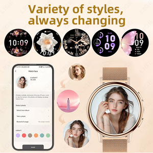 Montre connectée LIGE BWAK88 (2 bracelets) avec lampe torche pour femmes, répondre aux appels, tracker <span class=keywords><strong>de</strong></span> fitness, fréquence cardiaque, montre connectée pour femmes Android IOS - Product Image 6