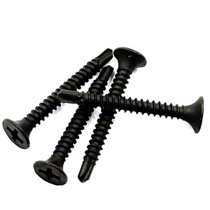 สกรูยึดผนังยิปซัมแบบเจาะเอง หัวแตร  ชุบฟอสเฟตสีดำ เกลียวละเอียด - Product Image 2