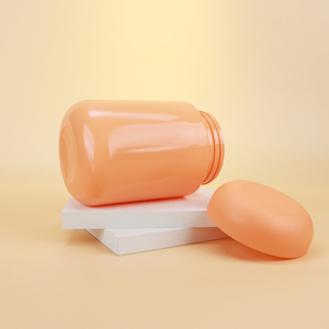 750ml Orange PET Protein Powder Container BPA Free Food Grade Plastic <b>Jar</b> With Airtight Lid For Whey Supplement Storage - Product Image 3