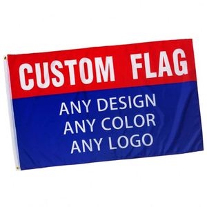 Good Quality Best Price 100% Polyester Digital Printing Blue Red Custom Flags <b>Banners</b> - Product Image 3