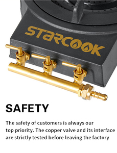 Quemador de Hierro Fundido de Alta Resistencia para Cocinar al Aire Libre, Estufa de Gas de un Solo Quemador de Hierro Fundido para Exteriores - Product Image 5