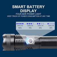 Lampe torche LED haute puissance, lampe torche étanche, lampe torche rechargeable, stylo torche, 90000 lumens, lampe torche portative