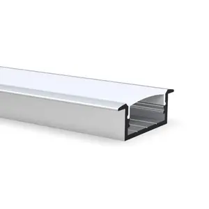 Alloggiamento in alluminio OEM Strip Light, profilo LED da incasso quadrato in alluminio profilo LED canale/