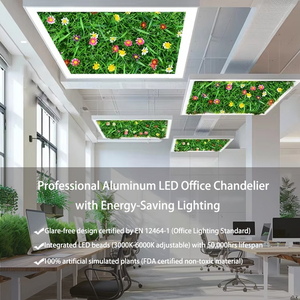 Lustre d'intérieur moderne <span class=keywords><strong>Luminaire</strong></span> <span class=keywords><strong>de</strong></span> plafond décoratif suspendu avec plantes naturelles Feuille Floral Éclairage <span class=keywords><strong>de</strong></span> <span class=keywords><strong>bureau</strong></span> Décor Lumière - Product Image 2