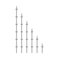 Système d'échafaudage d'escalier modulaire Ringlock avec plateformes en acier antidérapantes pour accès industriel