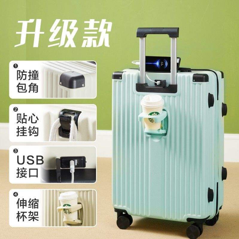 Mint Blue [รุ่นมีซิปพร้อมพอร์ต USB และที่วางแก้ว]