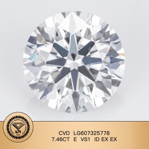 Moissanita suelta de diamante VVS creada en laboratorio con corte brillante redondo, precio al por mayor, disponible en colores rosa, azul, Morado, verde y blanco - Product Image 3