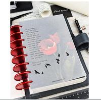 Échantillon gratuit, agenda personnalisé, nouveau design, haute qualité, journal à reliure à disques, carnets, planificateur