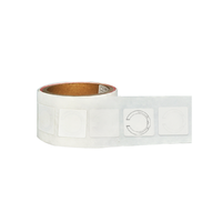 Muestra Gratuita de Etiqueta de Papel RFID UHF Redonda de 30 mm con Chip KU7, Inlay Seco Impermeable para Gestión de Inventario de Hoteles, Control de Acceso