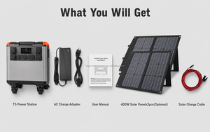 สถานีไฟฟ้าพกพา 5000W 5376Wh มาตรฐาน AU พร้อมปลั๊กเสียบ 230V 50Hz เครื่องกำเนิดพลังงานแสงอาทิตย์ LiFePO4 UPS พร้อมแผงโซลาร์เซลล์ 800W รับผลิตแบบ OEM ODM - Product Image 6