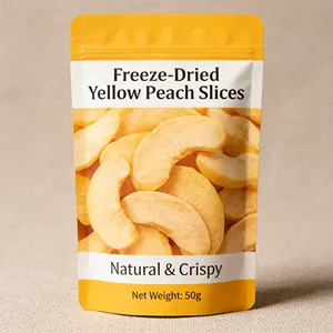 Fette di Pesca Gialla Liofilizzata 100% Pura |   Ingrediente Fruttato Funzionale Premium per Cereali e Yogurt |   Imballaggio Personalizzato OEM - Product Image 6