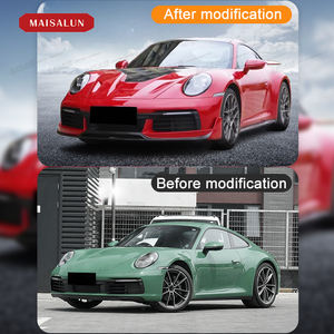 Accesorios para Automóviles, Kit de Carrocería de Fibra de Carbono Estilo TS para <span class=keywords><strong>Porsche</strong></span> <span class=keywords><strong>992</strong></span>, Alerón Delantero, Difusor Trasero, Faldones Laterales, Kit de Carrocería - Product Image 3