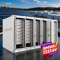 Conteneur de stockage d'énergie BESS à refroidissement liquide Sunark 5MWh avec module de sécurité incendie pour station d'alimentation hors réseau