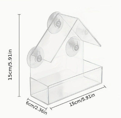 15*6,5*15 cm de transparencia