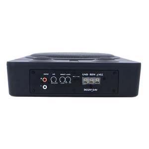 Subwoofer ultra fin de 10 pouces avec deux tweeters, système audio de voiture 12V 24V, sortie stéréo, matériau en alliage d'aluminium - Product Image 3