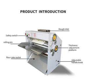 Máquina prensadora de Pizza semiautomática de importación de gran oferta, laminadora de masa comercial para pizzería y servicio de comida de catering - Product Image 6
