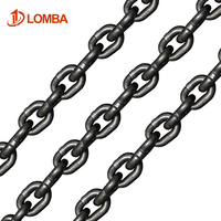 Cadena de Elevación de Carga Pesada de Acero Inoxidable Endurecido, Forjada, Grado de Resistencia 80, Acero Aleado Soldado, Cadena de Arrastre con Acabado de Zinc