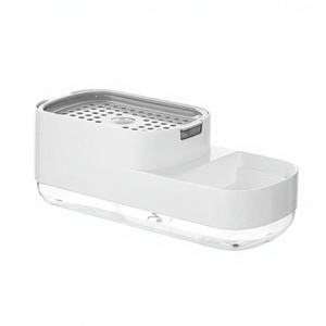 Dispensador de Jabón de Manos Manual con Espuma, Estilo Moderno JYH, con Caja de Almacenamiento para Esponja (Plástico, 1 Año de Garantía) - Product Image 3
