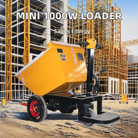 Mini 1000W Elektrische Schubkarre Beton-Handkarren Mini-Wagen Kipper Kleiner Radlader