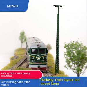 Maquette de Train, boîte <span class=keywords><strong>à</strong></span> <span class=keywords><strong>sable</strong></span>, bricolage, matériaux, accessoires, Mini Train, lumière en treillis - Product Image 2