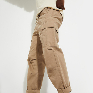<b>Slim</b> Fit Lightweight High Waist Canvas Tactical Men Cargo Trousers for Modern Outdoor Fashion - Product Image 2