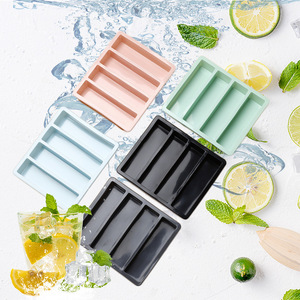 ถาดน้ำแข็งซิลิโคน 4 ช่อง หลายสี เกรดอาหาร ขายดี - Product Image 2