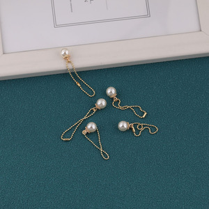 Breloques en chaîne de perles en forme de goutte d'eau, pendentif plaqué or de qualité AA pour la fabrication de bijoux DIY, usage quotidien unisexe - Product Image 4