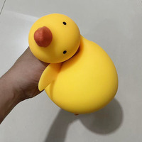 Jouet sensoriel anti-stress géant en caoutchouc en forme de canard jaune, idéal pour enfants et adultes, cadeau unisexe pour soulager le stress - Vente chaude