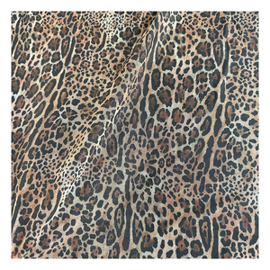 Bán Buôn Hot Bán Brown Màu Leopard In Thiết Kế Kỹ Thuật Số Tùy Chỉnh In Spandex Polyester Vải Lưới Cho Hàng May Mặc - Product Image 2