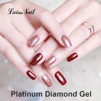 Laissnail 15ml Gel brillant clignotant Sparkle Soak UV Nail Diamond Reflective Glitter Gel Polish Glitter Effect