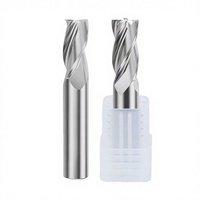 Fraise conique à double dent en acier rapide HRC55 avec revêtement DLC, 25° de hélice, pour gravure CNC, OEM ODM