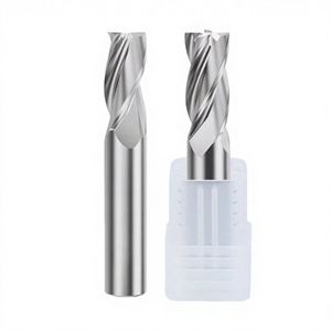 Fresa de extremo cónico recubierta de YUFU, de acero de alta velocidad, 25° de hélice, 2 filos, HRC55, para grabado CNC, OEM ODM YINGBA - Product Image 4