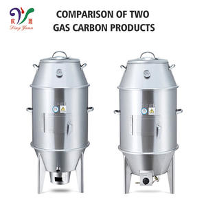 مستلزمات الفنادق والمطاعم بسعر الجملة من الفولاذ المقاوم للصدأ الفحم المدخن التخييم فرن الخزان - Product Image 5