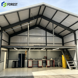 Entrepôt en acier préfabriqué durable à haute clarté entre sol et toit, structure modulaire robuste pour le stockage industriel de marchandises - Product Image 1