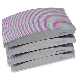 Gray Half Moon Sanding <b>Nail</b> <b>File</b> Thick Rubber Plate <b>File</b> for <b>Nail</b> Art Manicure - Product Image 4